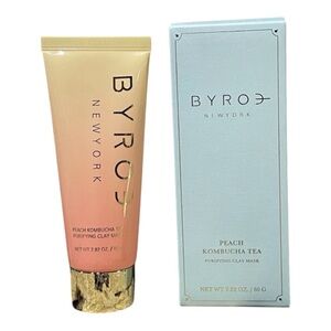 BYROENew York Peach Kombucha Tea Purifying Clay Mask Hydrate Refine Pores NIB